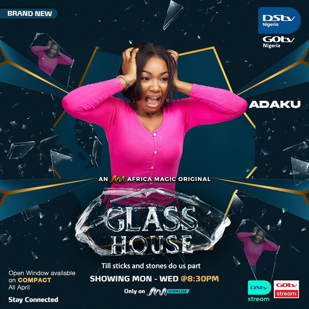 Glass House — Africa Magic Original poster featuring Aderonke Onuoha as Adaku